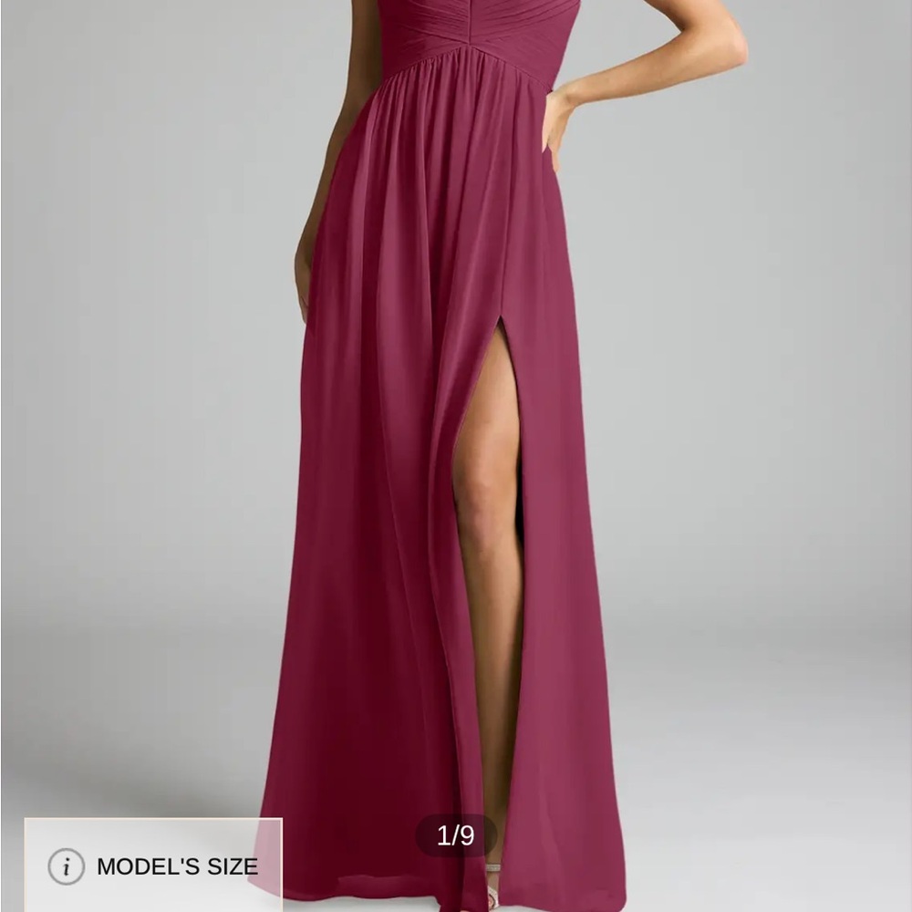 Azazie Alia Mulberry Bridesmaid Dress